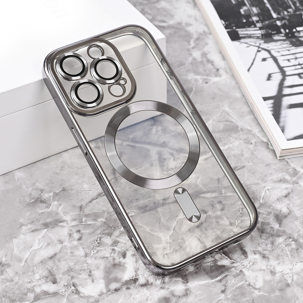 Torbica Magsafe Lux za iPhone 15 Pro 6.1 siva