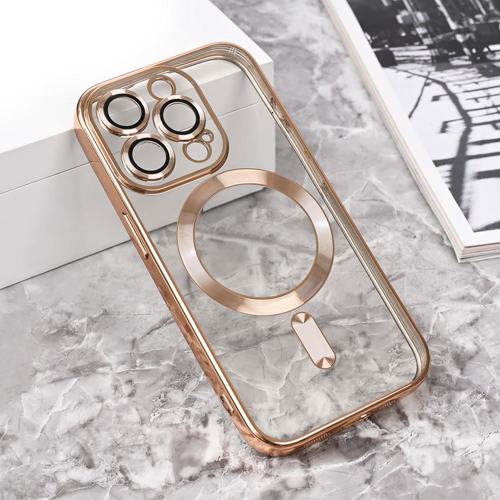 Torbica Magsafe Lux za iPhone 15 Pro 6.1 zlatna