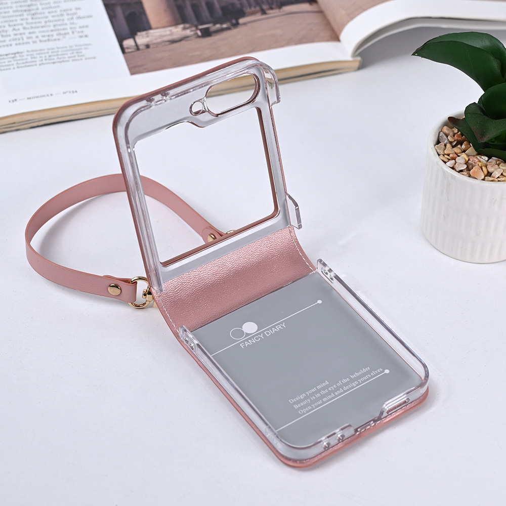 Torbica Hanman Canvas ORG za Samsung F741B/F761B Galaxy Z Flip 6/7 FE 5G roze