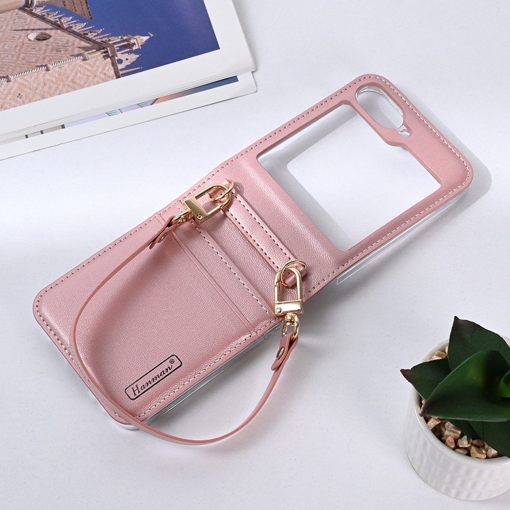 Torbica Hanman Canvas ORG za Samsung F741B/F761B Galaxy Z Flip 6/7 FE 5G roze