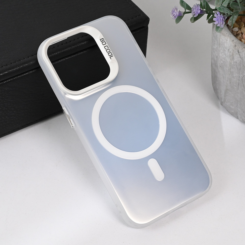 Torbica Magsafe Clear za iPhone 14 Pro 6.1 srebrna