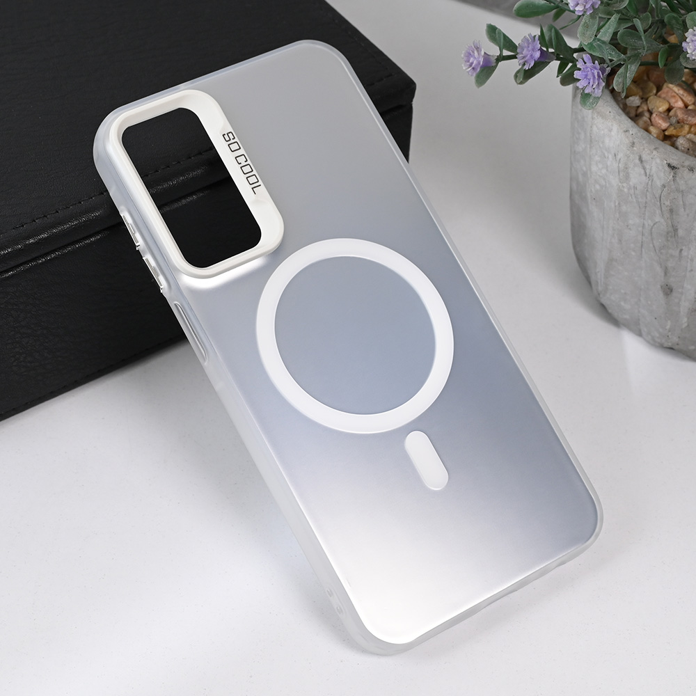 Torbica Magsafe Clear za Samsung A156B Galaxy A15 5G srebrna