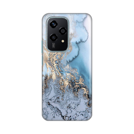 Torbica Silikonska Print za Honor 200 Lite Blue Gold Marble