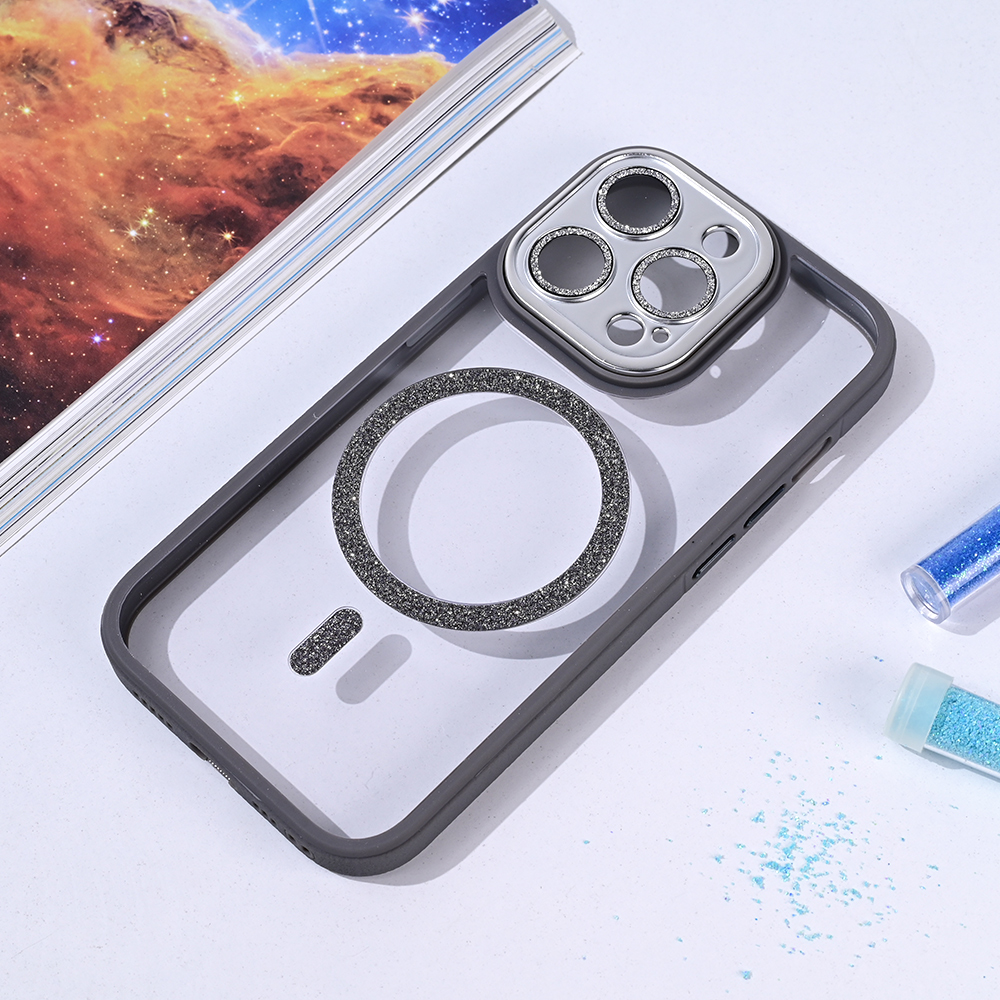 Torbica Magsafe shining za iPhone 14 Pro 6.1 siva