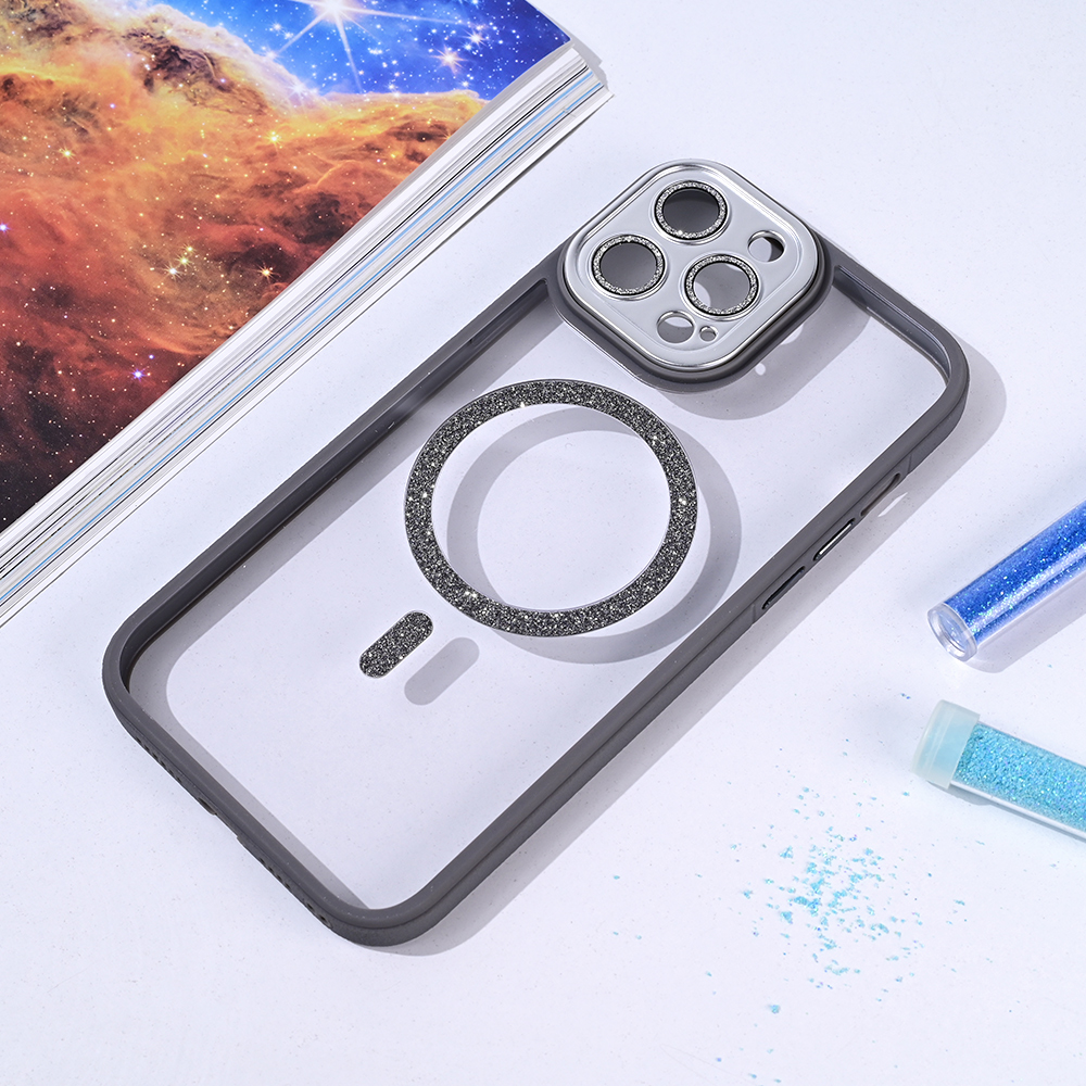 Torbica Magsafe shining za iPhone 13 Pro Max 6.7 siva