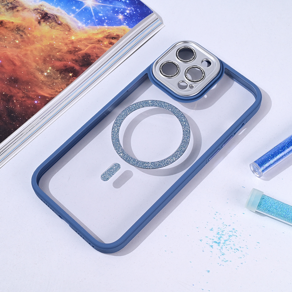 Torbica Magsafe shining za iPhone 13 Pro Max 6.7 svetlo plava
