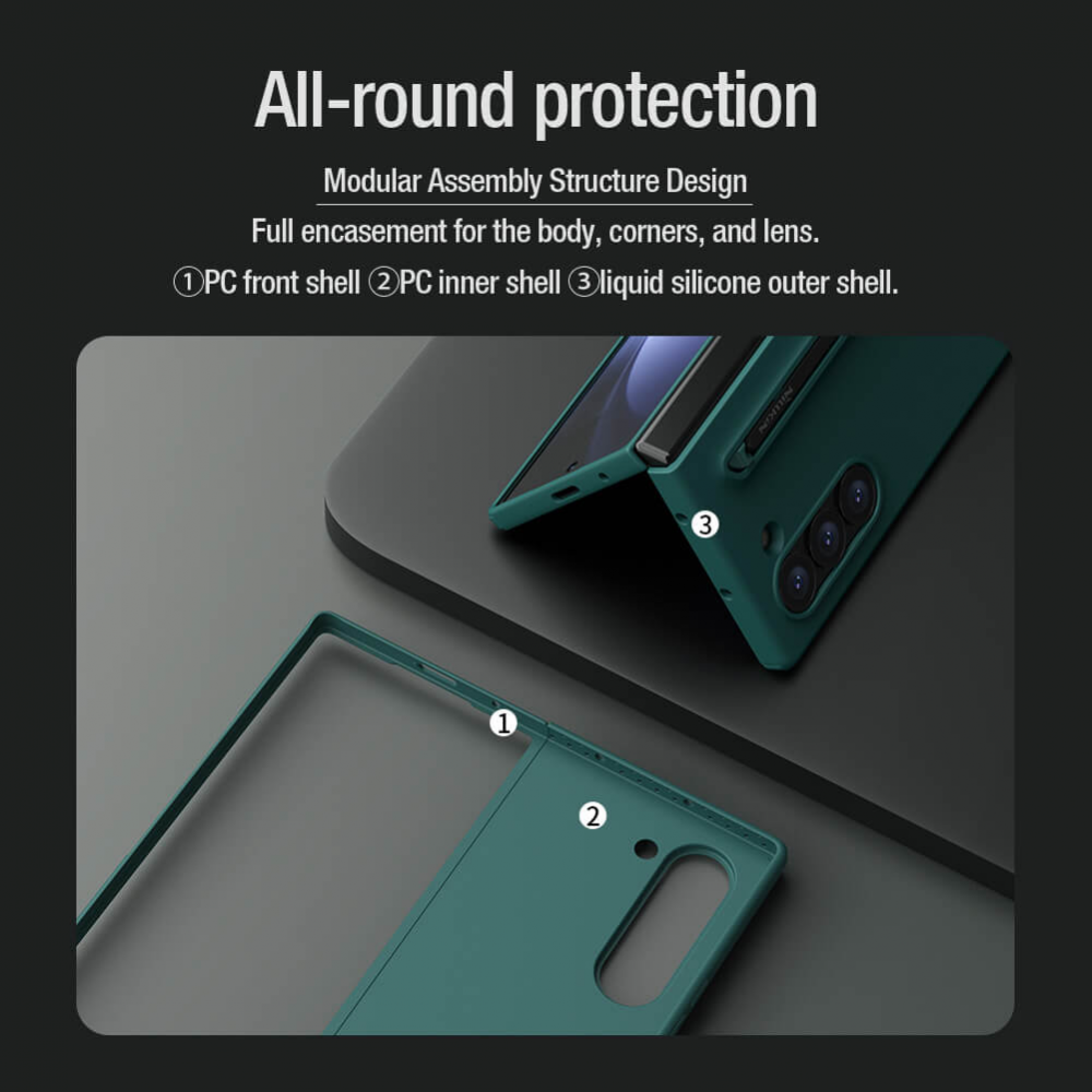 Torbica Nillkin Flex Pure Fold za Samsung F956B Galaxy Z Fold 6 (S Pen) zelena