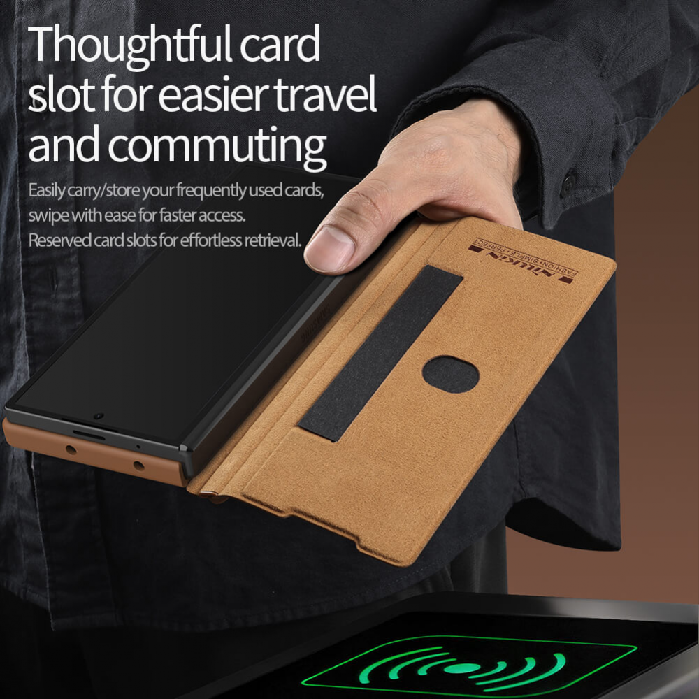 Torbica Nillkin Qin Pro Leather za Samsung F956B Galaxy Z Fold 6 crna