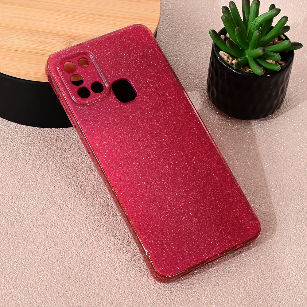 Torbica Sparkle Dust za Samsung A217F Galaxy A21s bordo