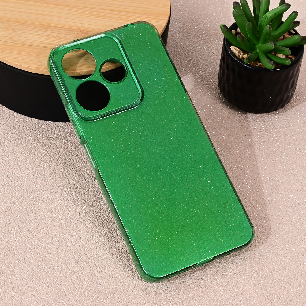 Torbica Sparkle Dust za Xiaomi Redmi 13 4G zelena