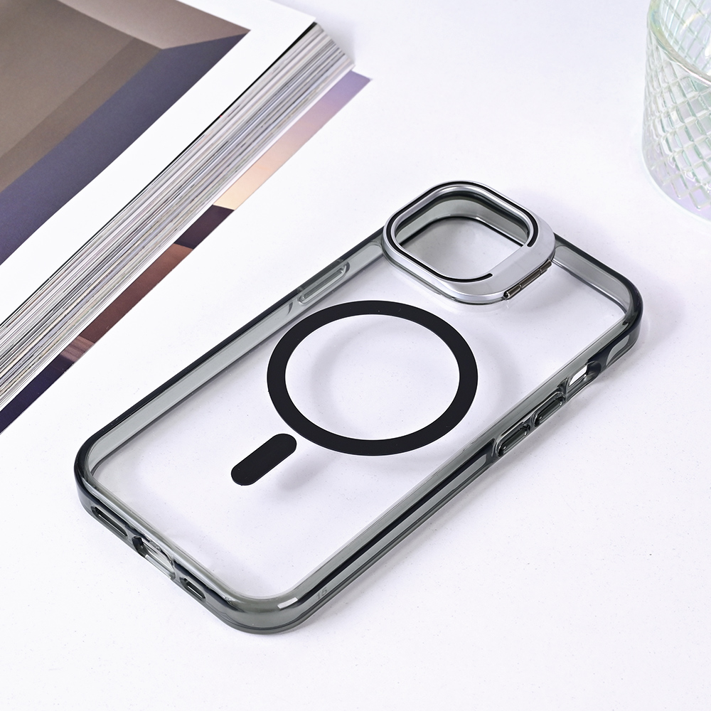 Torbica Magsafe transparent za iPhone 14 6.1 crna