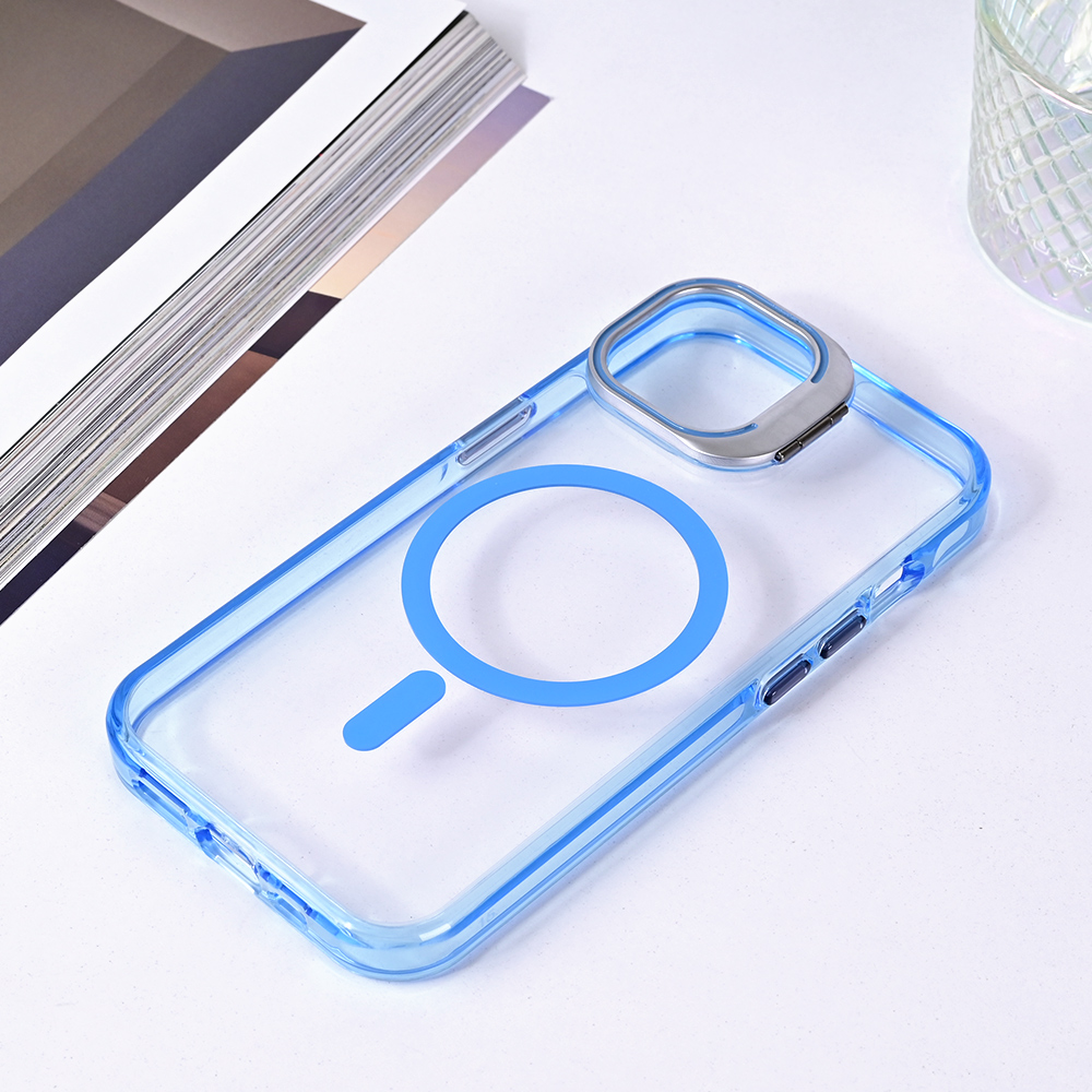 Torbica Magsafe transparent za iPhone 14 6.1 plava
