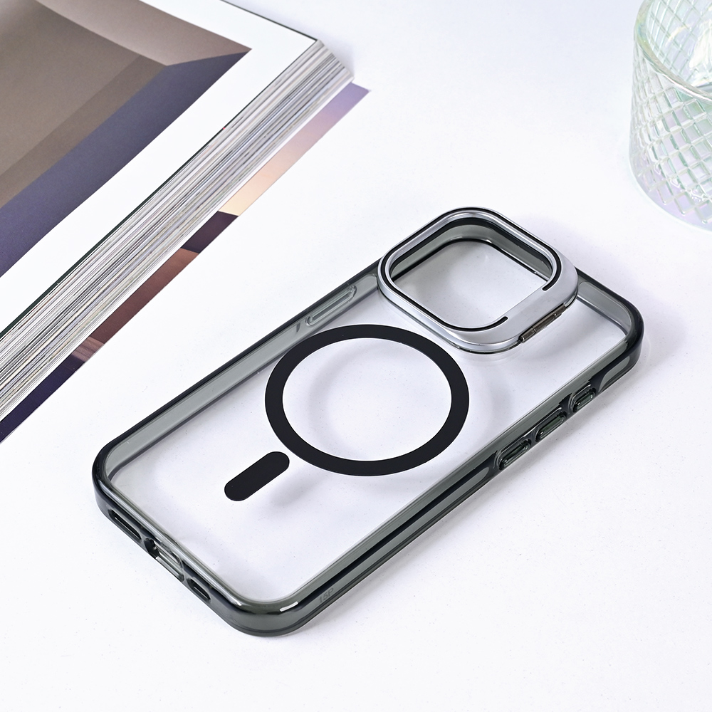 Torbica Magsafe transparent za iPhone 14 Pro 6.1 crna
