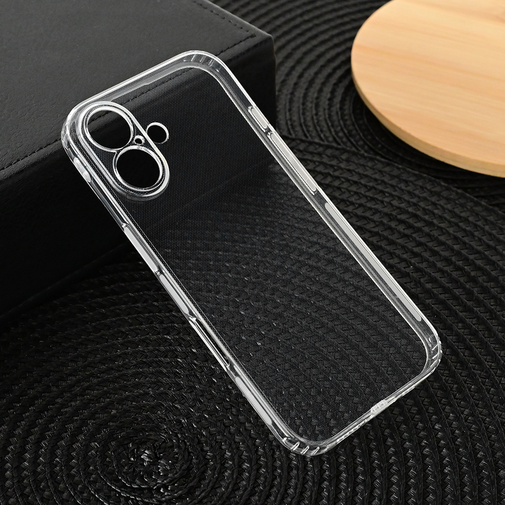 Torbica silikonska Ultra Thin with pluggy za iPhone 16 6.1 transparent