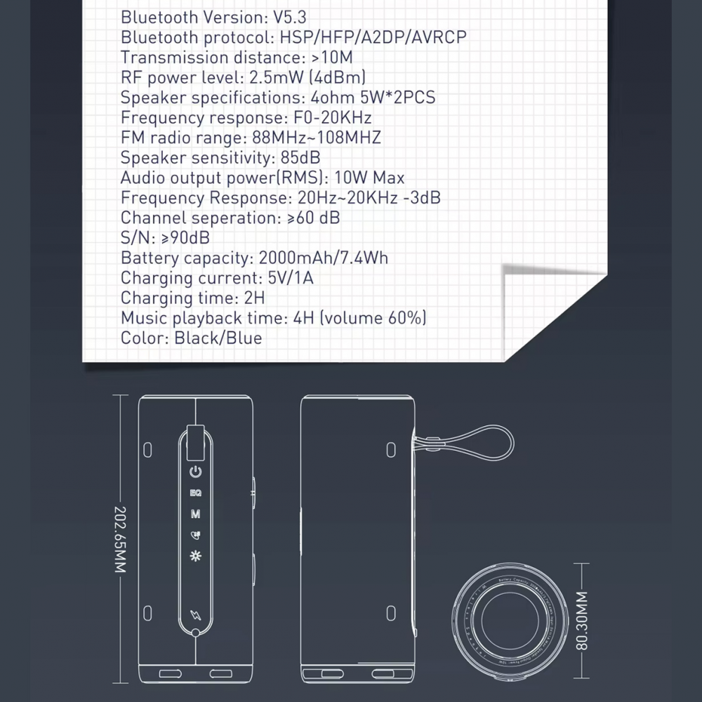 Bluetooth zvucnik LDNIO BTS 13, 10W, tamno zeleni
