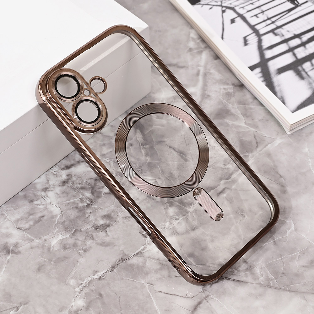 Torbica Magsafe Lux za iPhone 16 6.1 siva