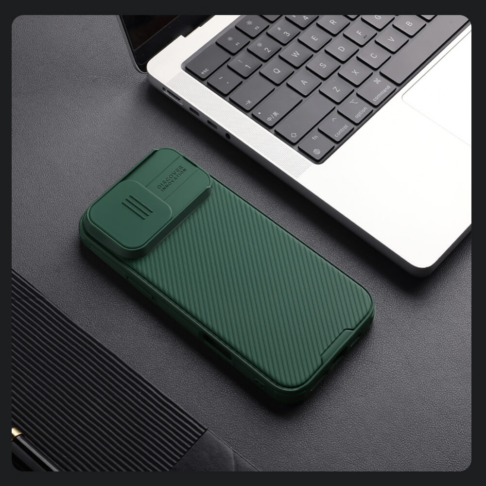 Torbica Nillkin CamShield Pro za iPhone 16 Pro Max 6.9 zelena