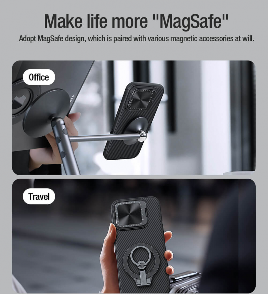 Torbica Nillkin CamShield Prop Magnetic za iPhone 16 Pro Max 6.9 crna