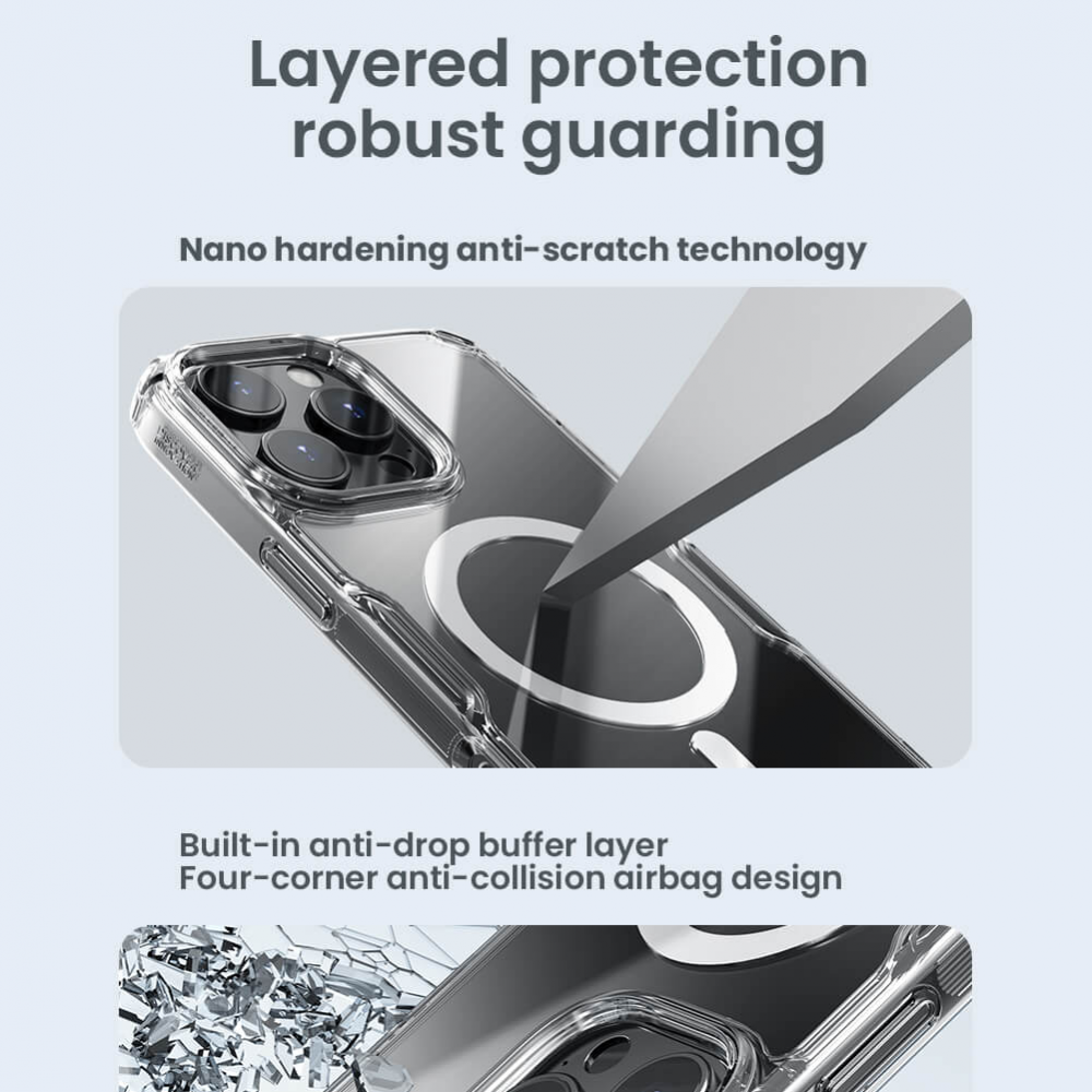 Torbica Nillkin Nature Pro Magnetic za iPhone 16 Pro Max 6.9 transparent