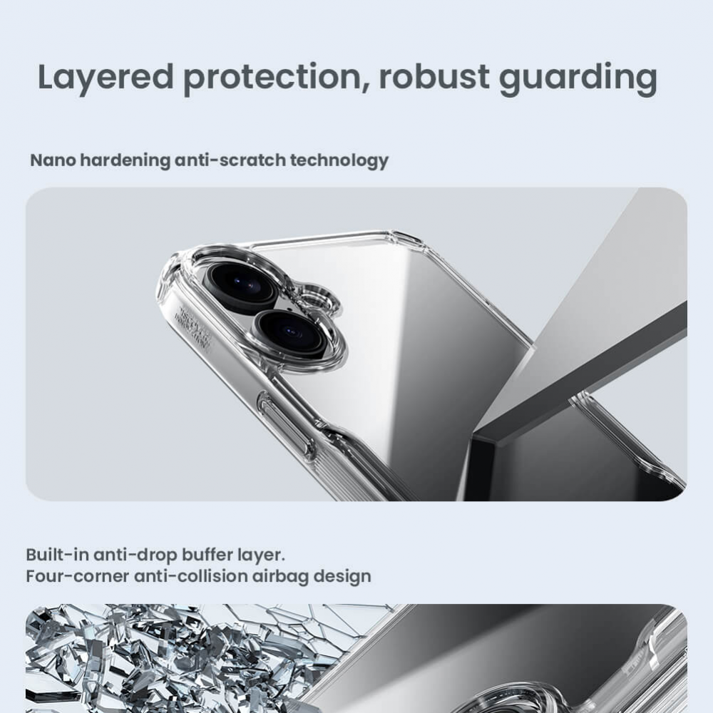 Torbica Nillkin Nature Pro za iPhone 16 6.1 transparent