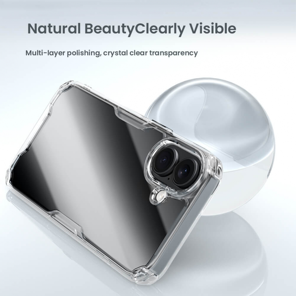 Torbica Nillkin Nature Pro za iPhone 16 Plus 6.7 transparent