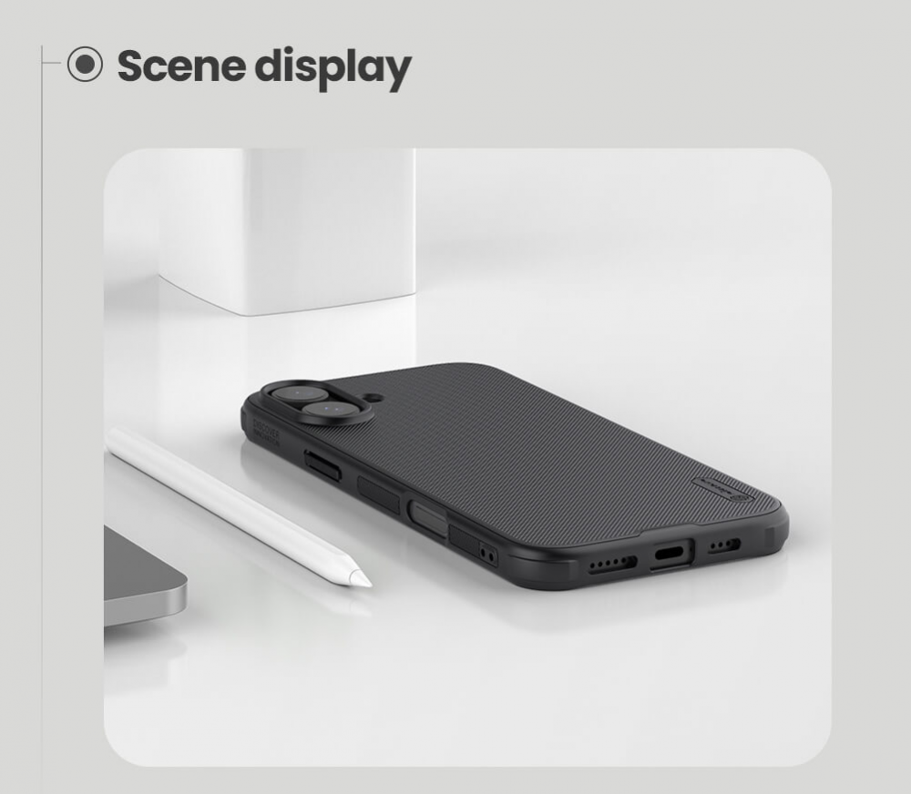 Torbica Nillkin Scrub Pro za iPhone 16 6.1 crna