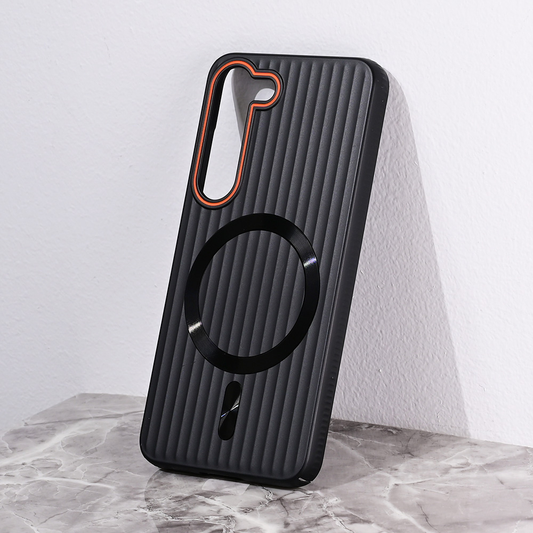 Torbica Magsafe Stripe za Samsung S911B Galaxy S23 crna