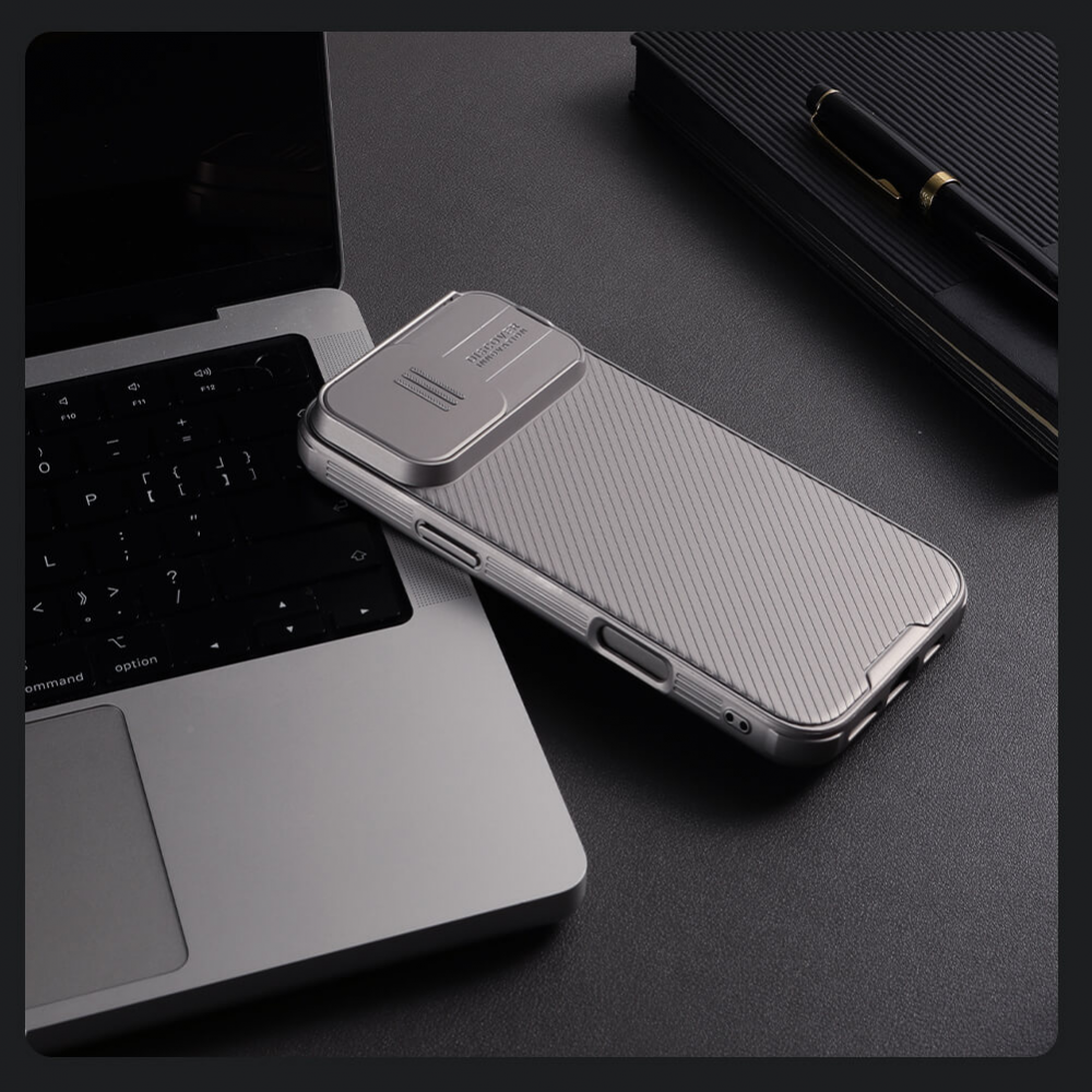Torbica Nillkin CamShield Pro za iPhone 16 Pro 6.3 siva