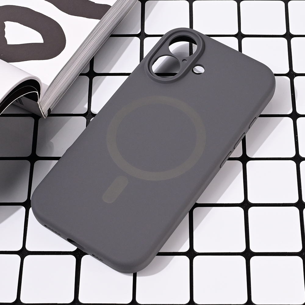 Torbica Magsafe Pure color za iPhone 16 6.1 siva