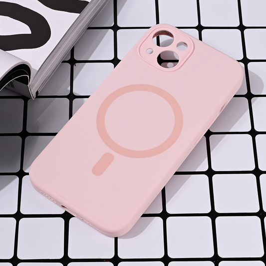 Torbica Magsafe Pure color za iPhone 13 6.1 roze