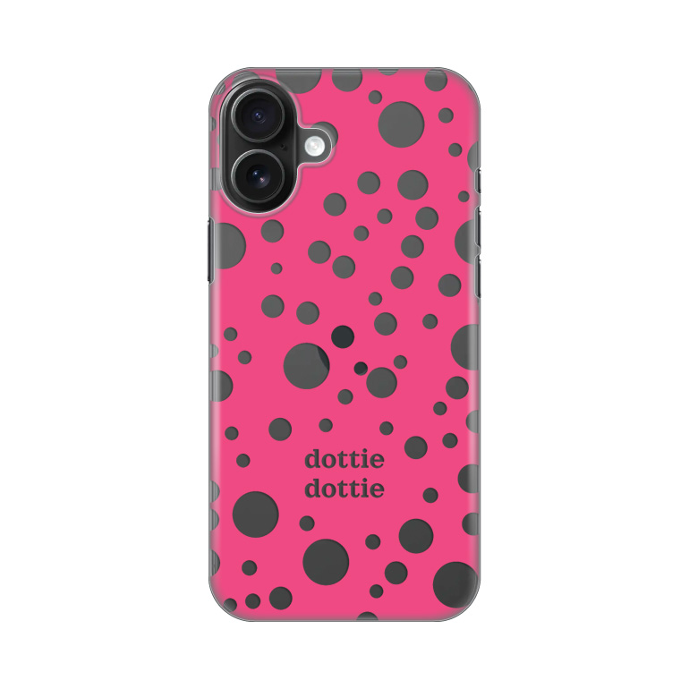 Torbica Silikonska Print Skin za iPhone 16 Plus 6.7 Dottie Dottie Pink