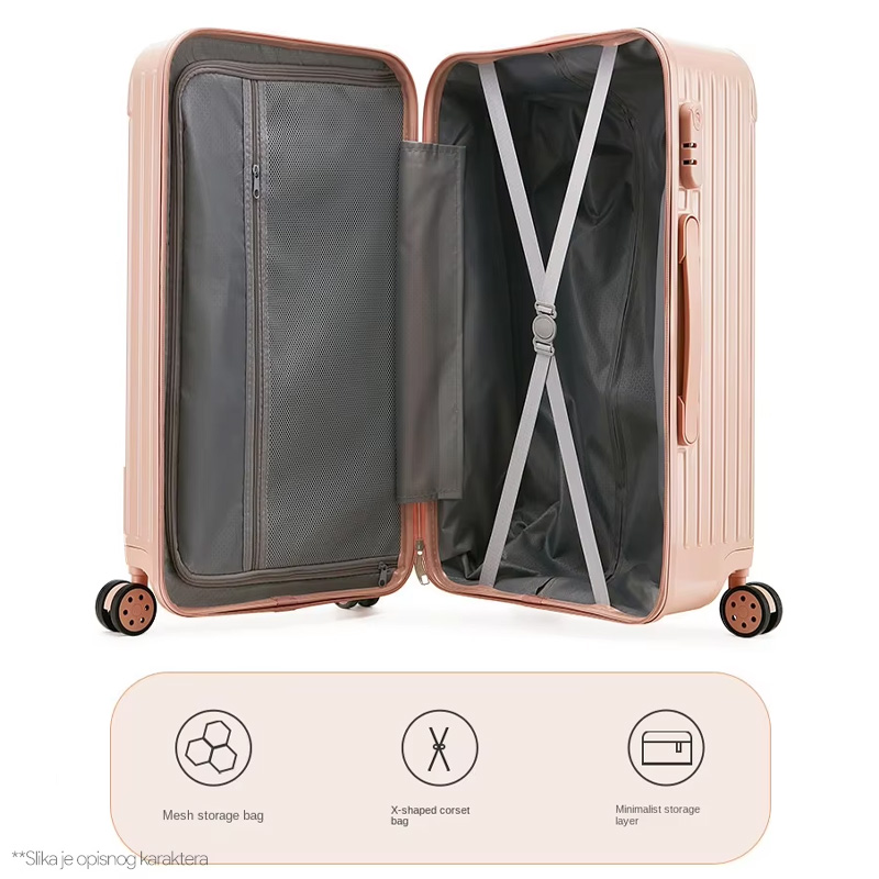 Kofer Long svetlo roze EL 25"