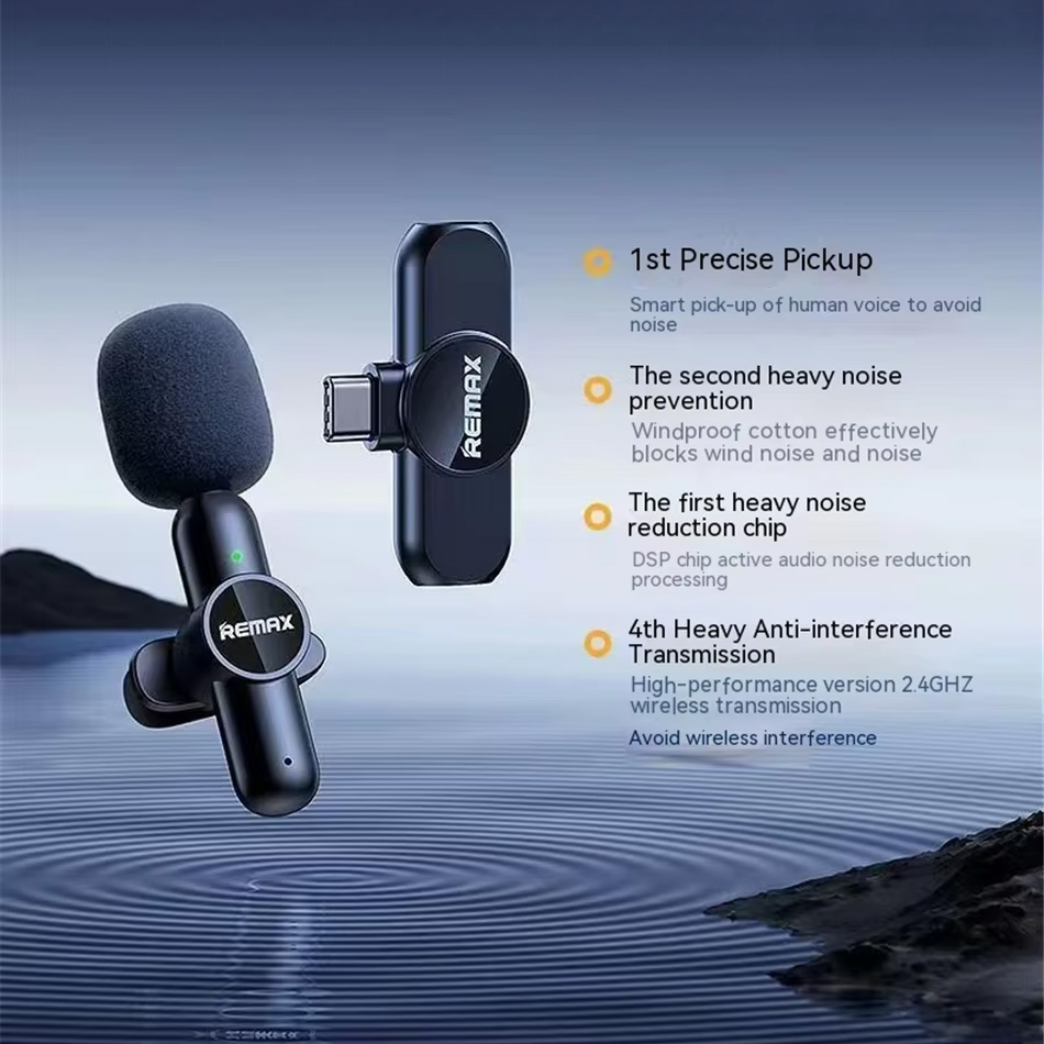 Mikrofon REMAX Ryusic Series K10 Type-C crni