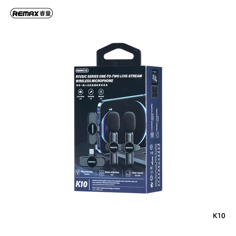 Mikrofon REMAX Ryusic Series K10 Type-C crni