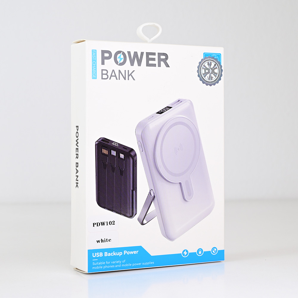 Power bank prenosiva baterija Magsafe Oxpower PD W102 10000mAh bela