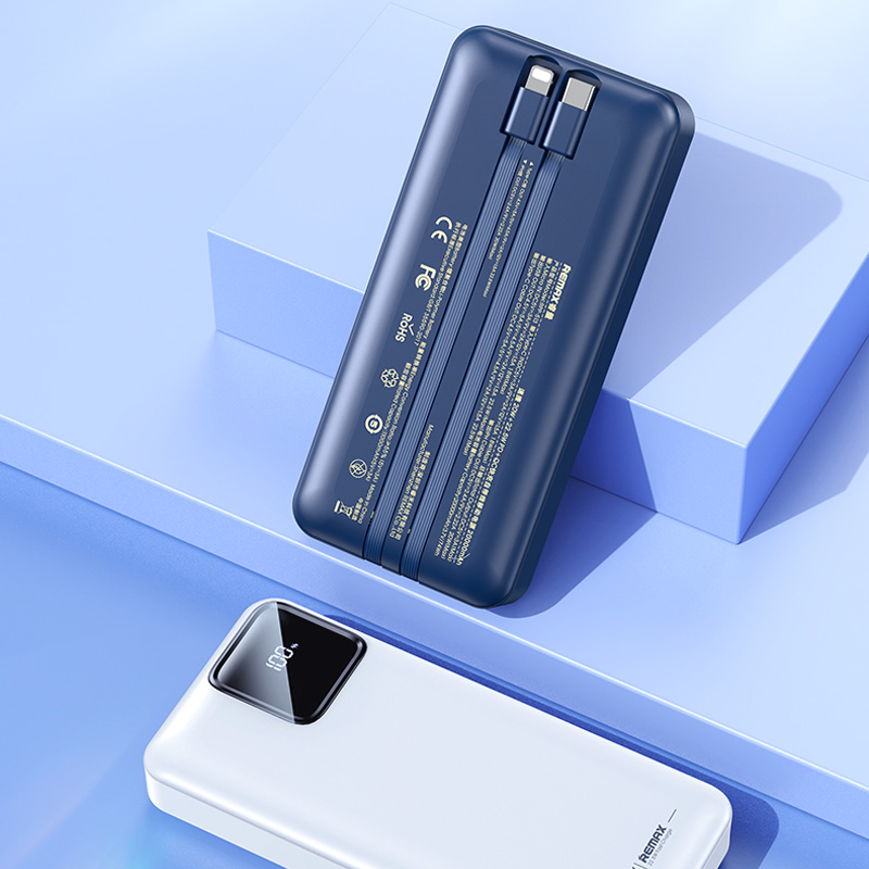 Power bank prenosiva baterija REMAX Suji Series RPP-500 20W+22.5W PD+QC 10000mAh ljubicasta