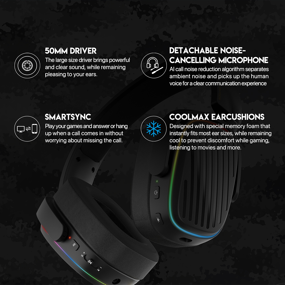 Bluetooth slusalice Fantech WHG02 Harmony bele