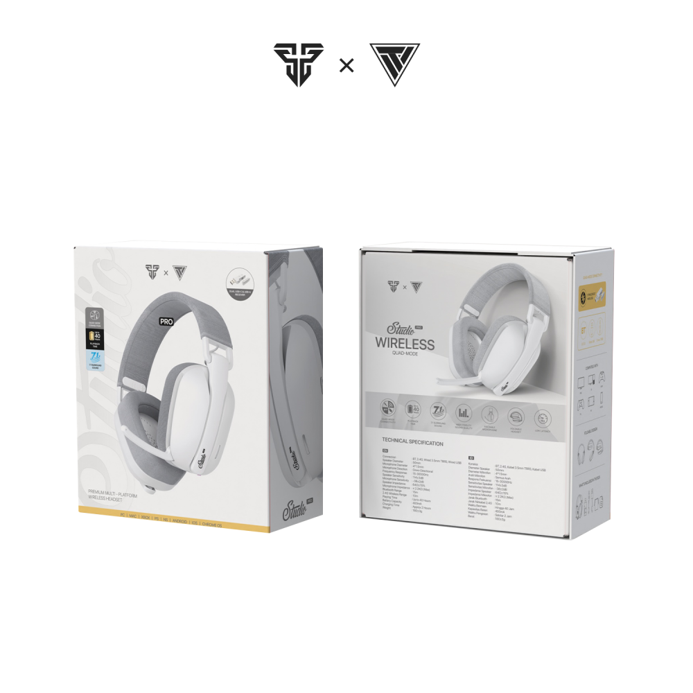 Bluetooth slusalice Fantech WHG03 PRO Studio Pro bele