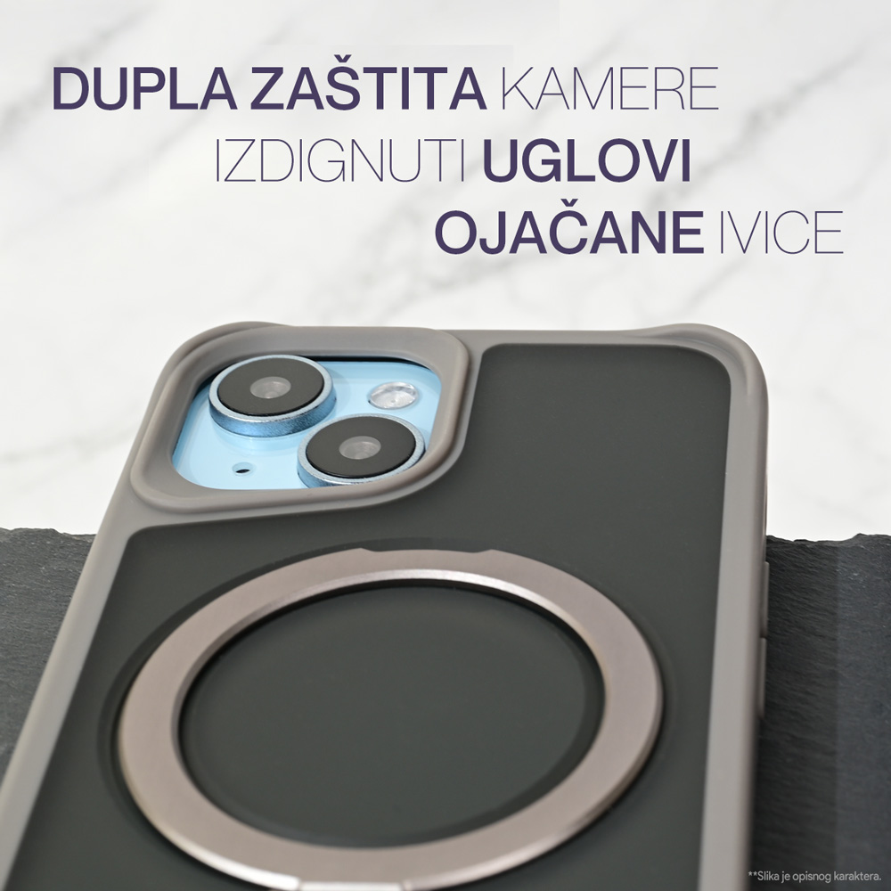 Torbica Magsafe Ring Stand za iPhone 16 Pro 6.3 krem