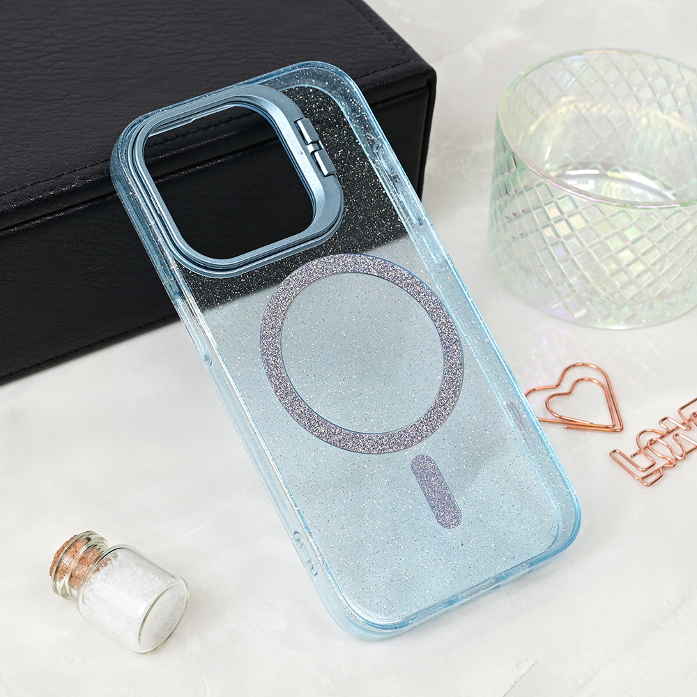 Torbica Magsafe Sparkle za iPhone 13 Pro 6.1 plava