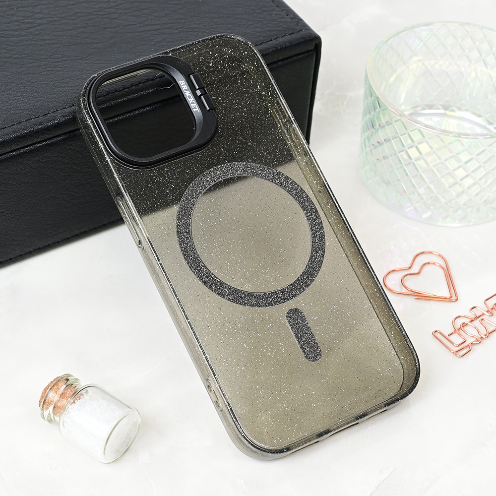 Torbica Magsafe Sparkle za iPhone 14 6.1 crna