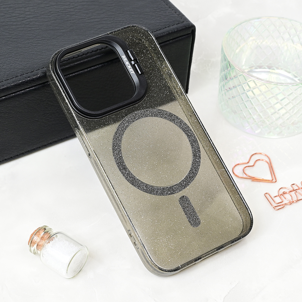 Torbica Magsafe Sparkle za iPhone 14 Pro 6.1 crna