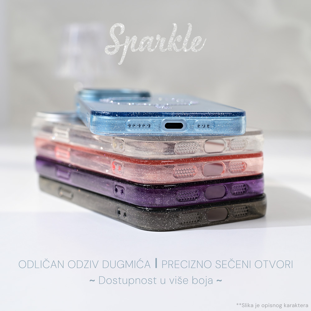 Torbica Magsafe Sparkle za iPhone 16 6.1 crna