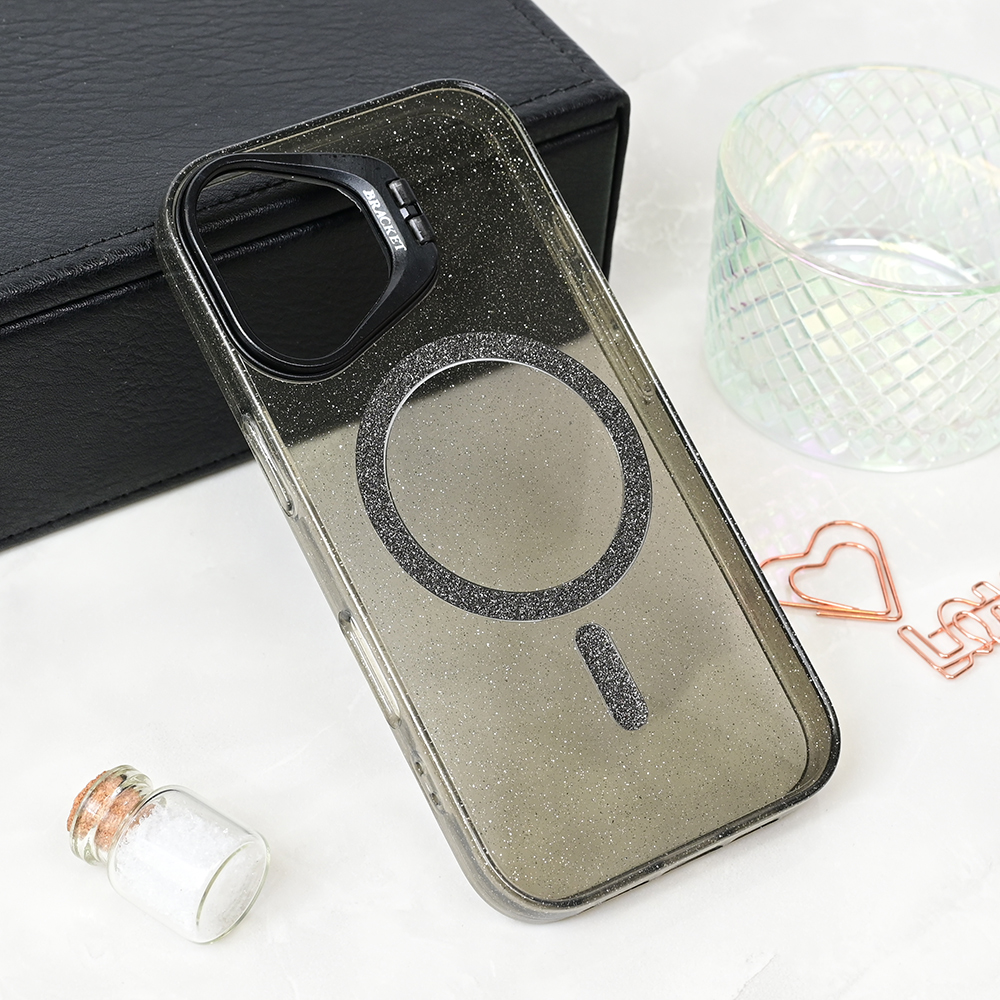 Torbica Magsafe Sparkle za iPhone 16 6.1 crna