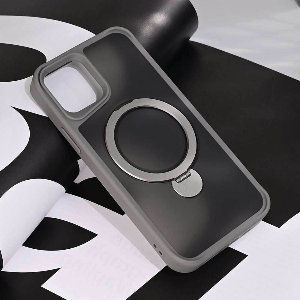 Torbica Magsafe Ring Stand za iPhone 12 6.1 siva