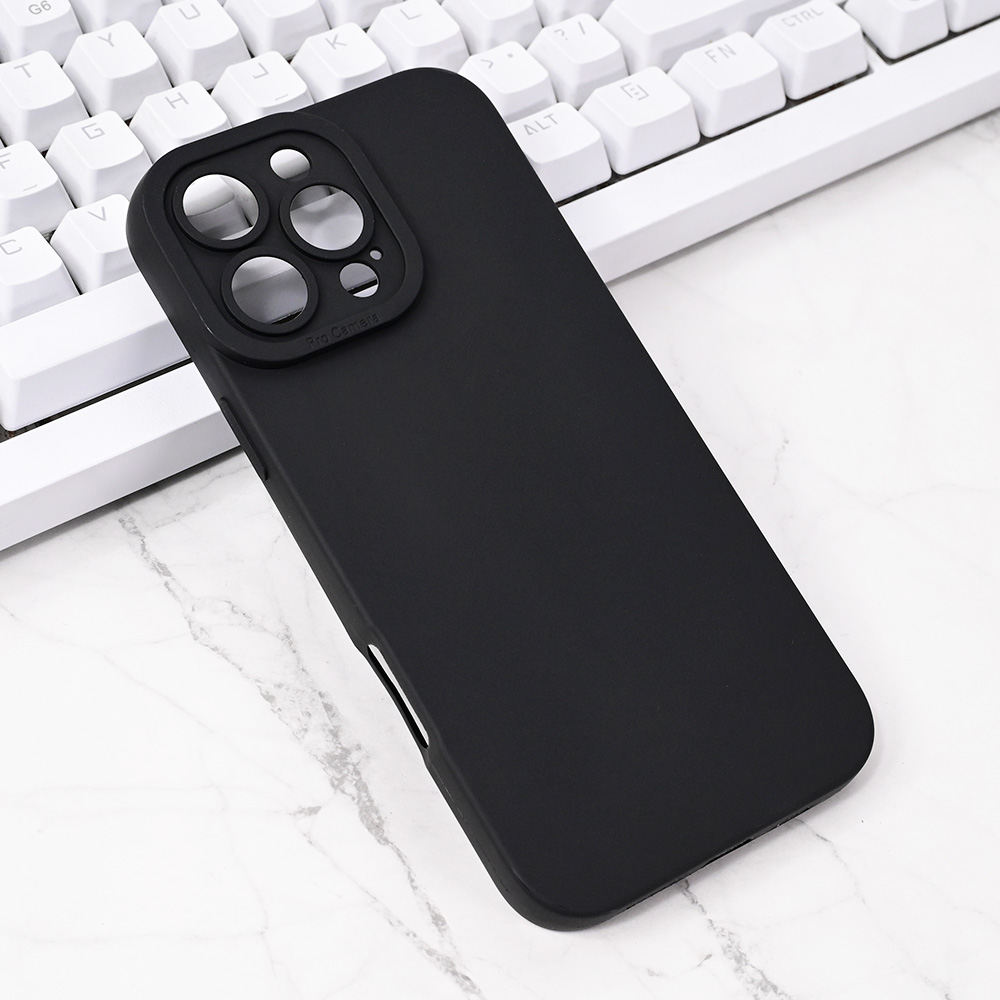 Torbica Silikon Pro Camera za iPhone 16 Pro Max 6.9 crna