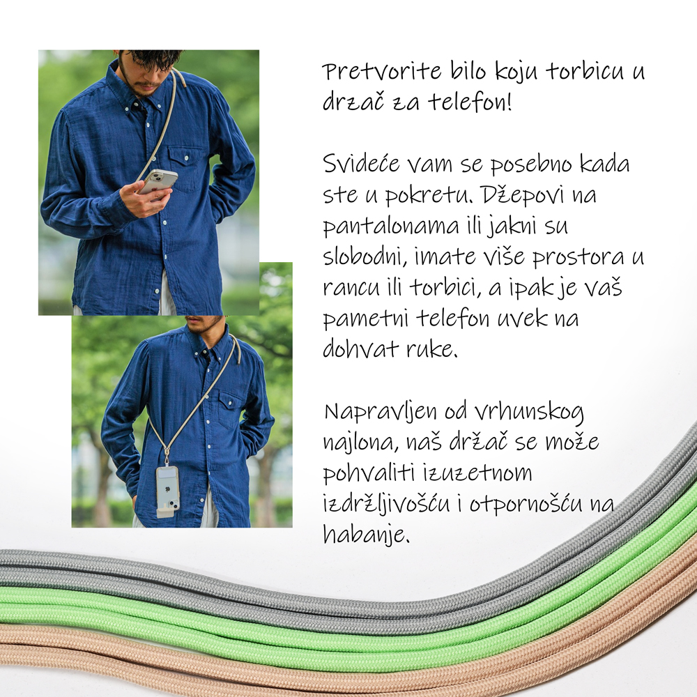 Univerzalni drzac telefona Crossbody zeleni