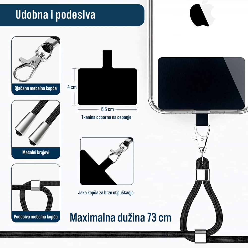 Univerzalni drzac telefona Crossbody zeleni