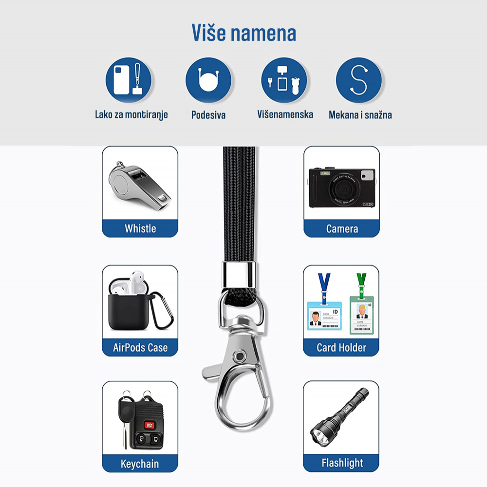 Univerzalni drzac telefona Crossbody zeleni
