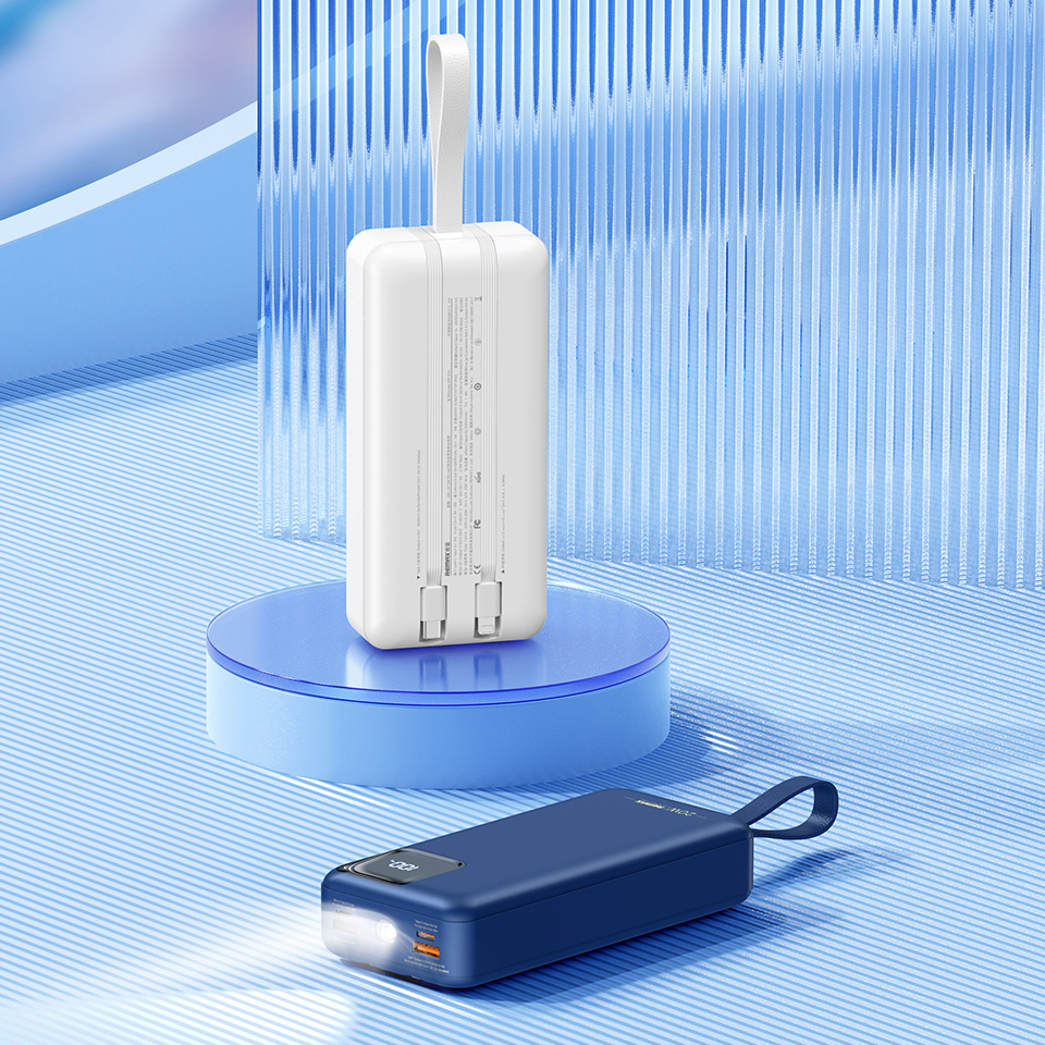 Power bank prenosiva baterija REMAX Suji Series RPP-550 20W+22.5W PD+QC 30000mAh plava
